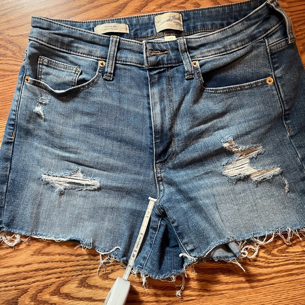 Universal Thread Blue Distressed Jean Shorts